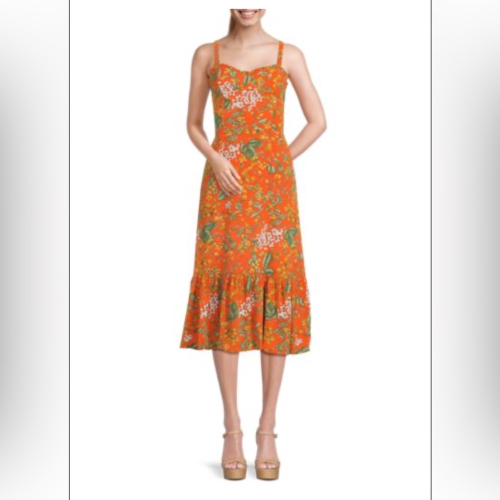 Melloday Smocked Midi Dress